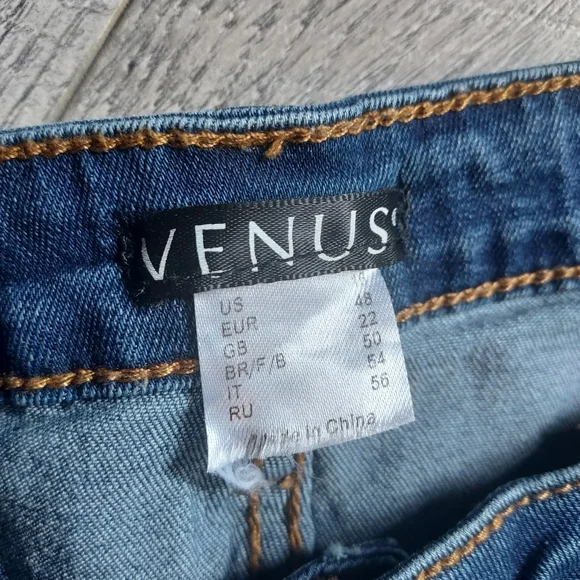 Venus Women's Floral And Pearl Embellished Skinny Jeans Size 16 - Picture 4 of 14